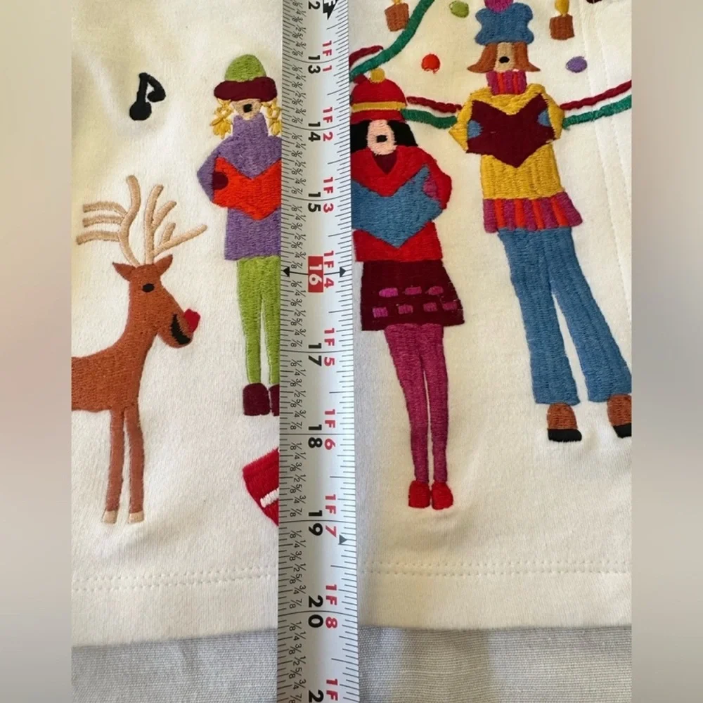 Michael Simon Holiday Embroidered Cardigan - Picture 8 of 13